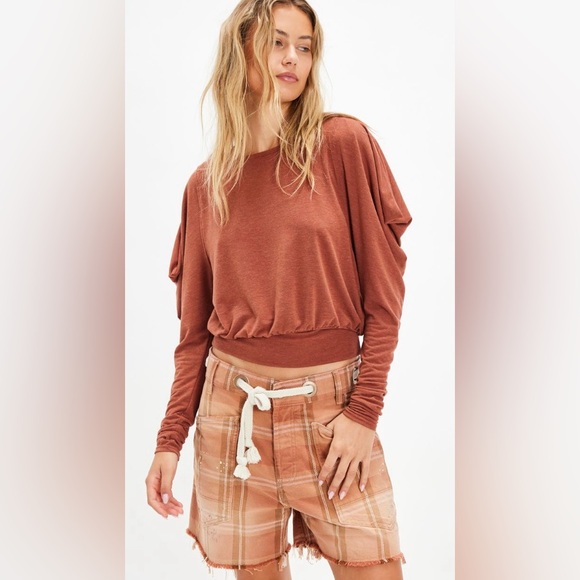 Free People ~ Moxie Long Sleeve ~ Medium ~ 
Color ~ Brick Wall ~ NWT - Picture 9 of 11